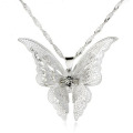 Fashion Pure Silver Neckace New Style Butterfly Pendant Jewelry Necklaces